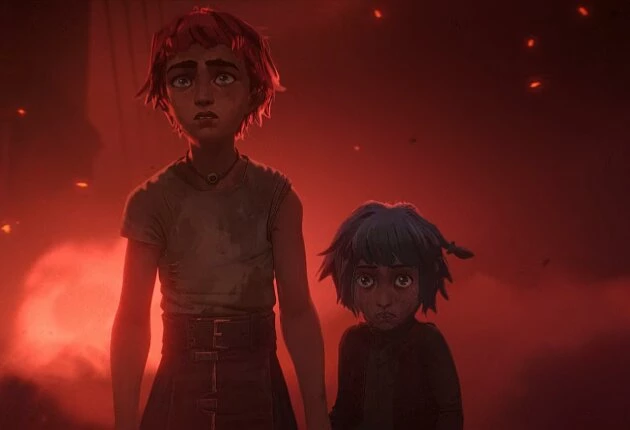 Момент из мультфильма Аркейн 1 сезон