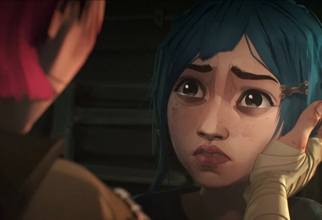 Момент из мультфильма Аркейн 1 сезон