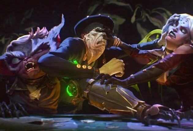 Момент из мультфильма Аркейн 1 сезон