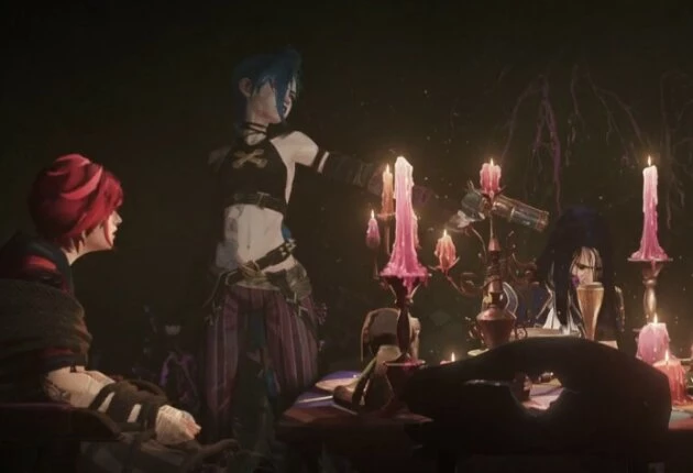 Момент из мультфильма Аркейн 1 сезон