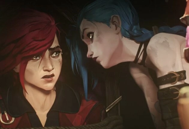 Момент из мультфильма Аркейн 1 сезон